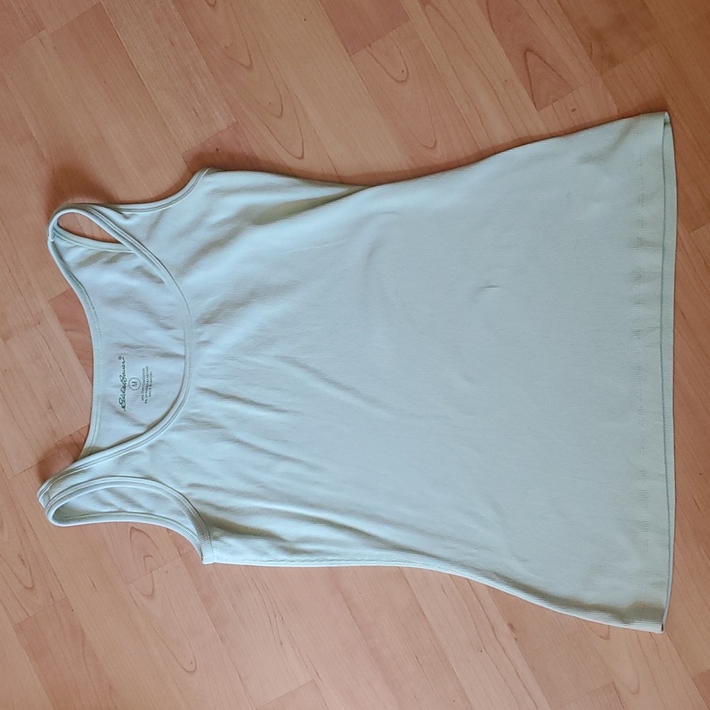 Eddie Bauer Tank Top Light Green Size Medium